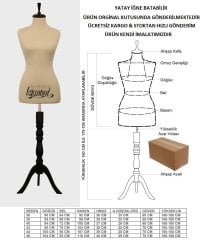 Krem kumaşlı terzi mankeni prova mankeni vitrin mankeni