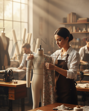 Profesyonel Çocuk Tam Boy Prova Terzi Mankeni Fit Mankeni 8 yaş