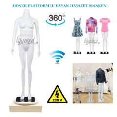 360 Derece Dönebilen Bayan Hayalet Manken- Ghost Mannequin