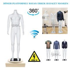 360 Derece Dönebilen Erkek Hayalet Mankeni-Ghost Mannequin