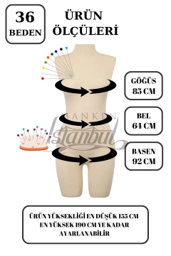 Pantolon Giyebilen Ahşap Kollu Terzi Mankeni Vitrin Mankeni