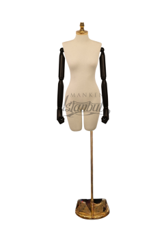 Pantolon Giyebilen Ahşap Kollu Terzi Mankeni Vitrin Mankeni