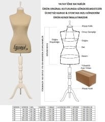 Krem kumaşlı terzi mankeni prova mankeni vitrin mankeni