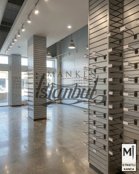 Etiketli Siyah Kanallı Pano Kancası-5 mm Dayanıklı Yapı