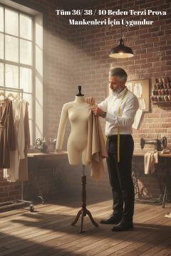 Sünger İğne Batabilen Seyyar Kol Sol ve Sağ 36/38/40 Prova Mankeni Kolu