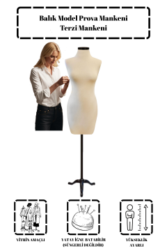 Balık Model Prova Mankeni Terzi mankeni 36-38-40-42 Beden