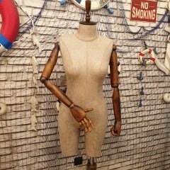 Pantolon Giyebilen Ahşap Kollu Terzi Mankeni Vitrin Mankeni