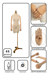 Gold Ayaklı Terzi Mankeni Vitrin Mankeni Prova Mankeni 44 beden