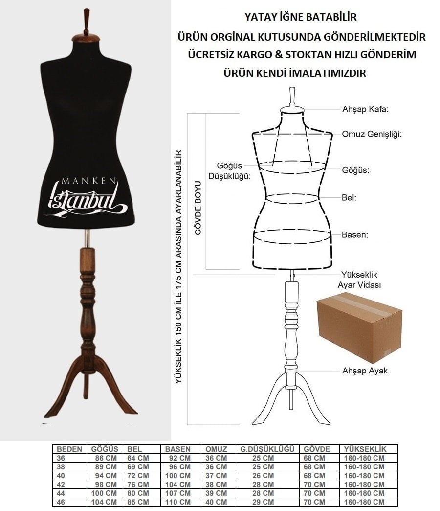 Siyah kumaşlı terzi mankeni prova mankeni vitrin mankeni