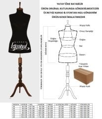 Siyah kumaşlı terzi mankeni prova mankeni vitrin mankeni