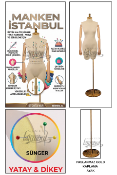 Pantolon Giyebilen Ahşap Kollu Terzi Mankeni Vitrin Mankeni