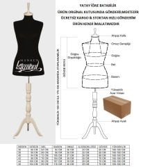 Siyah kumaşlı terzi mankeni prova mankeni vitrin mankeni