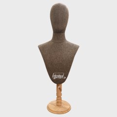 Erkek kumaş kafalı gömlek ve aksesuar mankeni