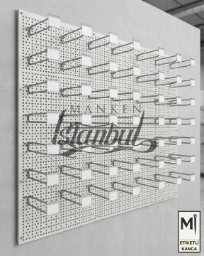 Etiketli Delikli Pano Kancası Galvaniz-5 mm Dayanıklı Yapı