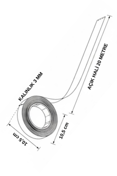 Manken İşaretleme Bandı Drapaj Bandı & 5 Adet Toplam 100 Metre
