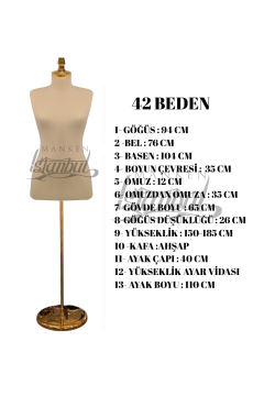 İğne Batabilen Terzi Mankeni 34-46 Arası 42 beden