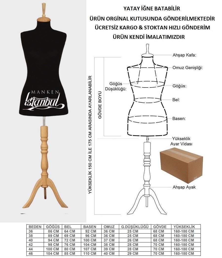 Siyah kumaşlı terzi mankeni prova mankeni vitrin mankeni