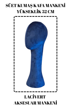Süet Kumaş Uzun Kafa Mankeni Peruk Mankeni