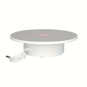 Işıklı 360 Derece Çift Yönlü Hız Ayarlı Döner Platform Fotoğraf Çekim Standı