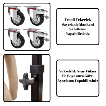 Profesyonel 36 Beden Boy Terzi Prova Mankeni - Fit Mankeni