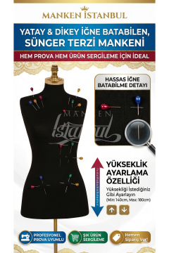 İğne Batabilen Terzi Mankeni 34-46 Arası
