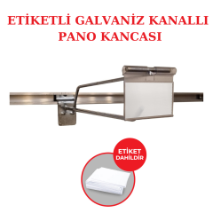 Etiketli Kanallı Pano Kancası Galvaniz