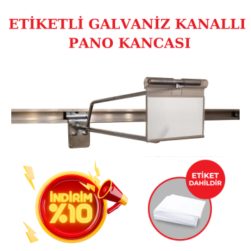 Etiketli Kanallı Pano Kancası Galvaniz
