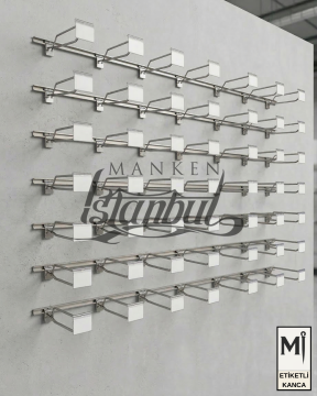 Etiketli Kanallı Pano Kancası Galvaniz