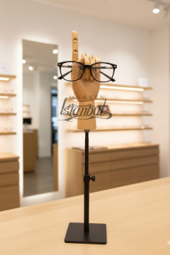 Siyah Yükseklik Ayarlı Eskiz Ahşap Model El Mankeni