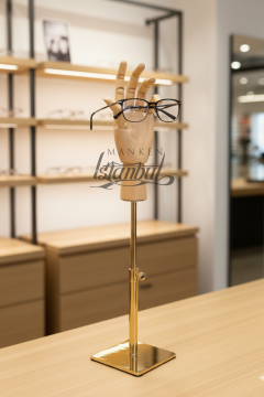 Gold Yükseklik Ayarlı Eskiz Ahşap Model El Mankeni