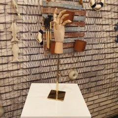 Gold Yükseklik Ayarlı Eskiz Ahşap Model El Mankeni