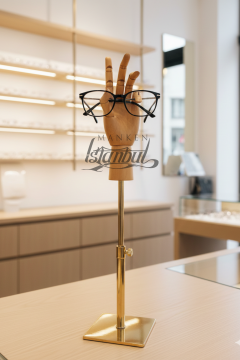 Gold Yükseklik Ayarlı Eskiz Ahşap Model El Mankeni