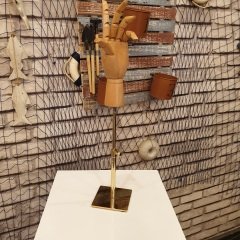 Gold Yükseklik Ayarlı Eskiz Ahşap Model El Mankeni