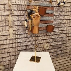 Gold Yükseklik Ayarlı Eskiz Ahşap Model El Mankeni