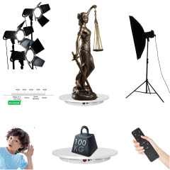 Profesyonel 50 Cm Çap Hız Ayarlı Kumandalı Döner Platform