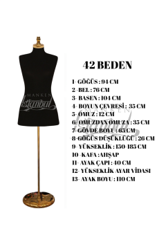 İğne Batabilen Terzi Mankeni 34-46 Arası 42 beden