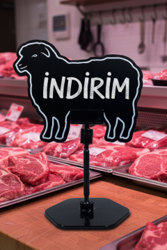 10 Adet Ayaklı Dana Kuzu Tavuk Keçi Balık Fiyat Etiketi