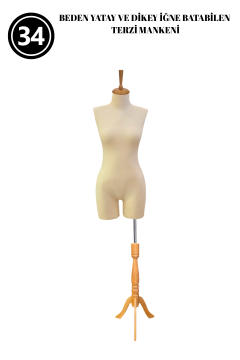 34 Beden Pantolon Giyebilen İğne Batabilen Terzi Mankeni