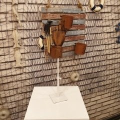 Beyaz Yükseklik Ayarlı Eskiz Ahşap Model El Mankeni