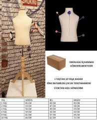 Çocuk terzi mankeni prova mankeni vitrin mankeni