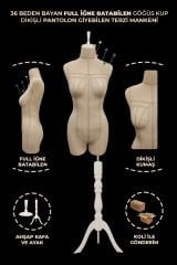 Profesyonel Alt Ve Üst Grup 36 Beden Süngerli Dikişli Terzi Mankeni
