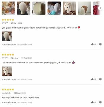 Bebek Kafa Mankeni Bebek Şapka Mankeni 06 Ay 12 Ay İçin Uygundur