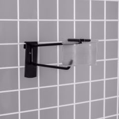 Etiketli Tel Pano Kancası Siyah