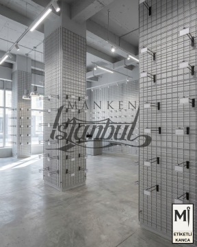 Etiketli Tel Pano Kancası Siyah