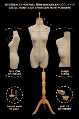 Profesyonel Paçalı 36 Beden Süngerli Dikişli Terzi Mankeni