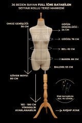 Profesyonel Paçalı 36 Beden Süngerli Dikişli Terzi Mankeni