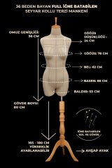 Profesyonel Paçalı 36 Beden Süngerli Dikişli Terzi Mankeni
