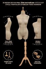 Profesyonel Alt Ve Üst Grup 36 Beden Süngerli Dikişli Terzi Mankeni