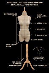 Profesyonel Alt Ve Üst Grup 36 Beden Süngerli Dikişli Terzi Mankeni