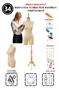 Dikiş Takım Setli 34 Beden Pantolon Giyebilen Terzi Mankeni